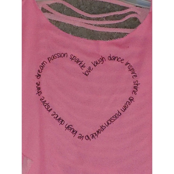 Trendy Trends Coral Dance Heart Cover Up Shirt Top - Picture 2 of 3